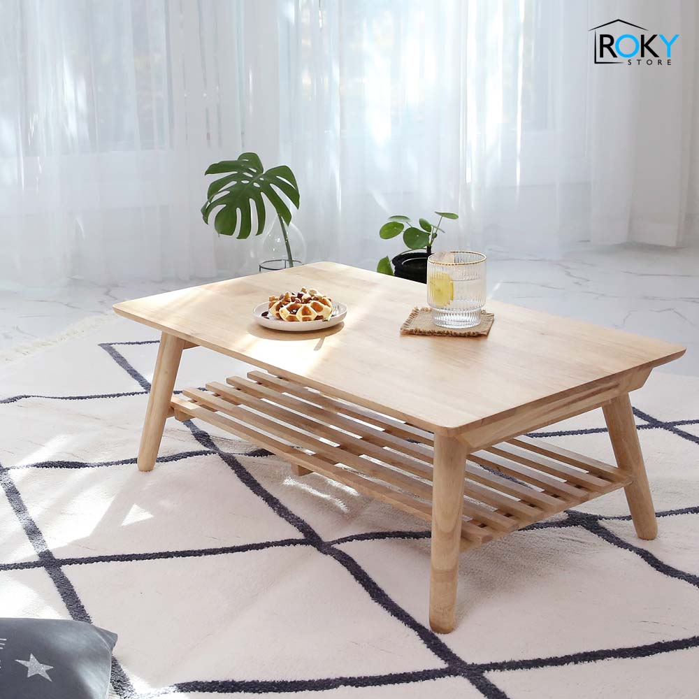 Bàn ăn bàn trà bàn phòng khách màu tự nhiên - a table natural - a 테이블