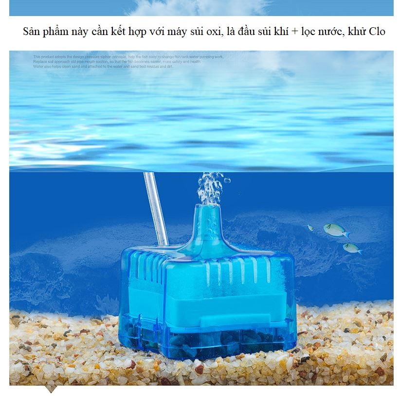 Lọc bio vi sinh 4 lớp kiêm sủi oxi cho bể cá
