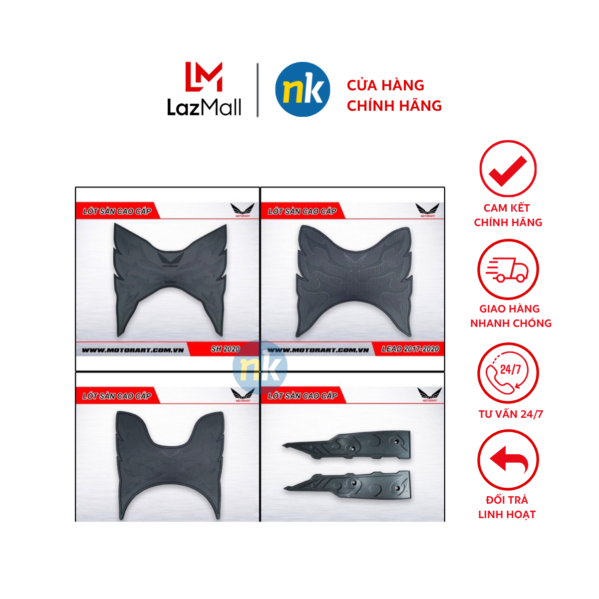 Thảm lót chân cao su cao cấp dùng xe 2020 SH, SH MODE, AB, VISION 2021, Honda LEAD 2017-2020