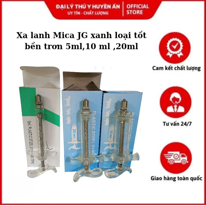 Xi lanh tiêm Mica JG loại tốt dành cho thú y xanh lanh xanh loai tot ben tron 5ml, 10ml, 20ml