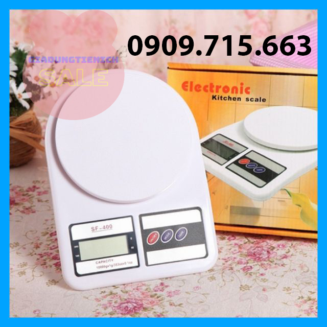Cân điện tử nhà bếp, cân tiểu ly mini electronic kitchen scale sf400 cân thực phẩm 5kg – 1g kèm pin