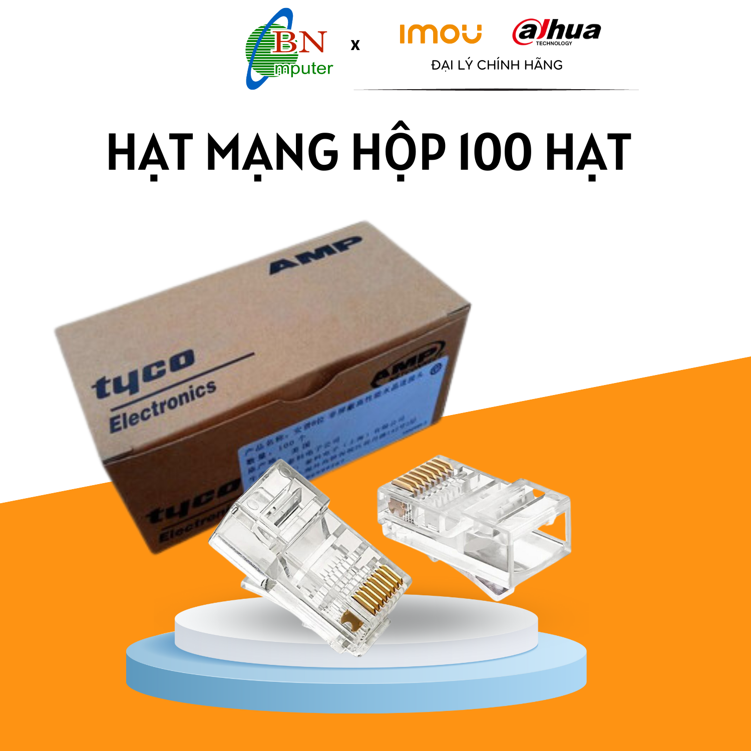 Hạt mạng AMP thường hộp 100 hạt - Túi 100 hạt