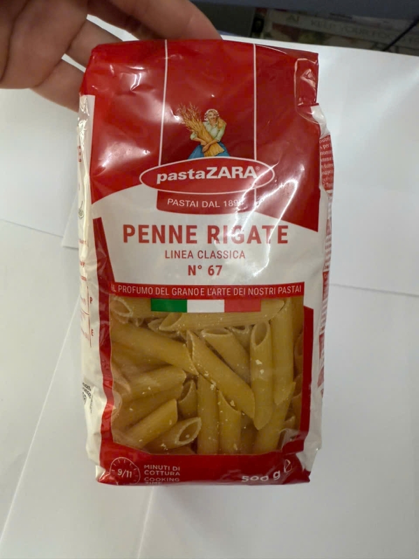 Italian Pasta No. 67 Pasta Zara - 500G/Bag Imported from Italy