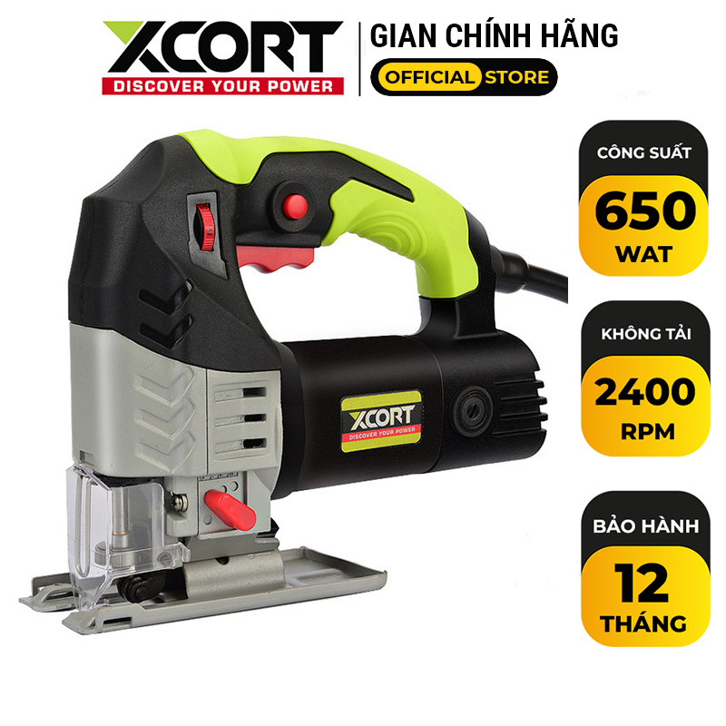 Máy cưa long-Máy cưa lọng cầm tay 650W XCORT Chức năng cưa gỗ,cưa sắt