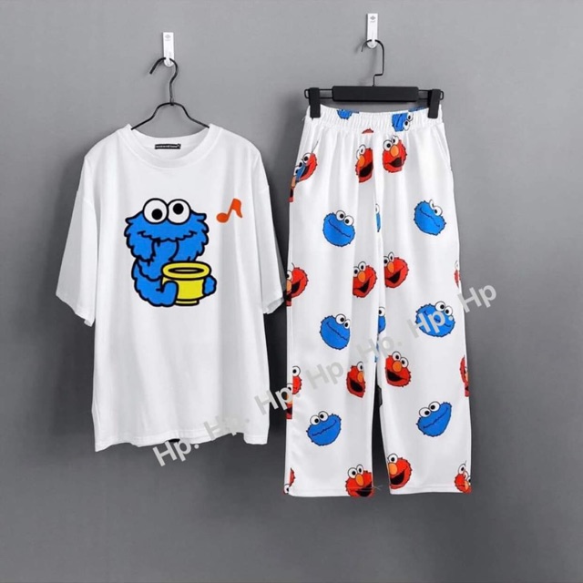 Sét áo hình thú + quần hình dài trắng T, sét bộ quần áo nam nữ, sét bộ mặc ở nhà, sét áo quần ống rộng, sét áo thun quần kaki, sét quần đùi V, áo đôi nam nữ - THỜI TRANG DÂU TÂY