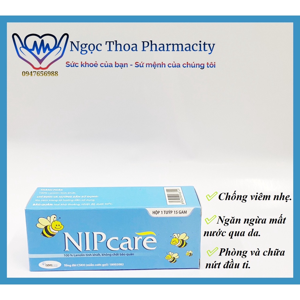 Kem Bôi Nứt Đầu Ti NIP CARE / NIPCARE Phòng Và Chữa Nứt Đầu Ti An Toàn Tuyệt Đối Cho Trẻ Sơ Sinh