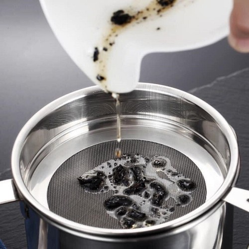 Ca Lọc Dầu Inox 304, Bình Lọc Cặn Dầu Kiêm Hũ Đựng Dầu 2in1, Ca Lọc Dầu Chất Liệu INOX Cao Cấp An Toàn, Bình Lọc Tạp Chất Có Bình Chứa Dung Tích 1.2L, Lưới Lọc Dầu Có Bình Chứa, Bình lọc dầu