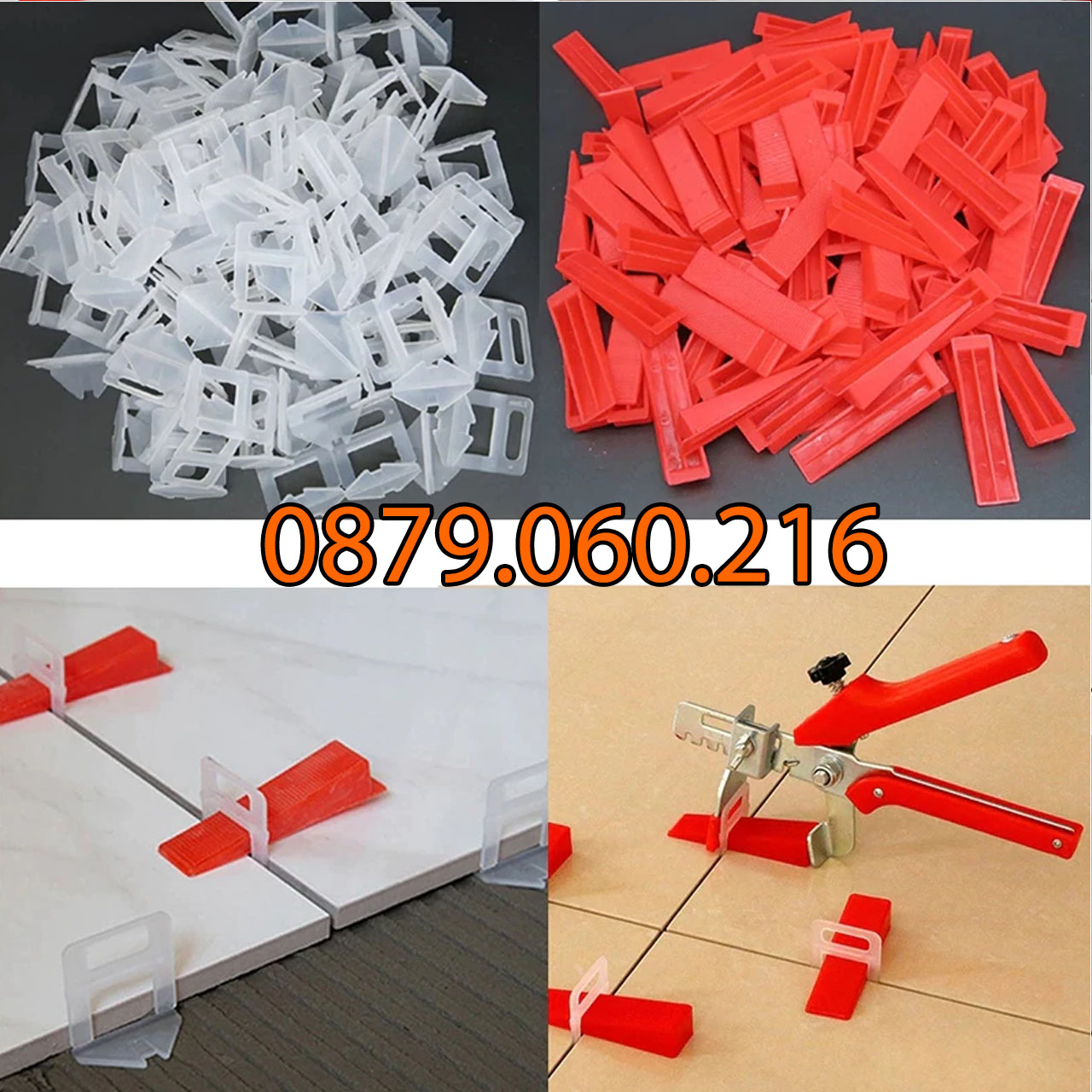 Combo 1 kìm ke+100 ke nêm+300 ke cân bằng ốp lát gạch