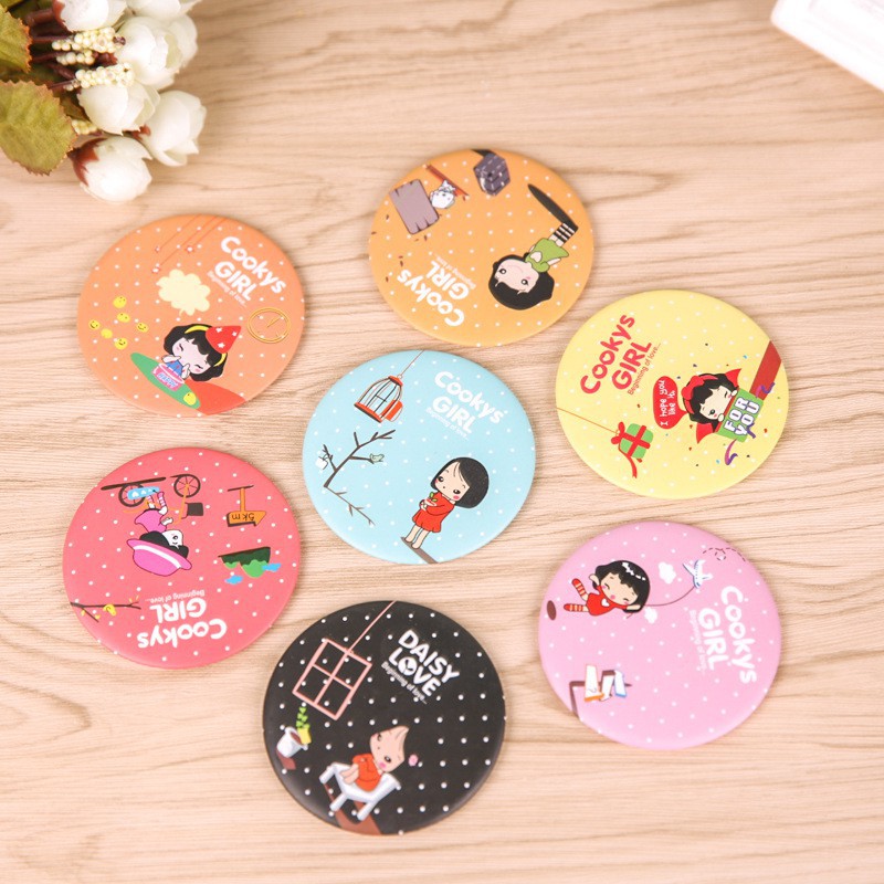 Combo 2 chiếc gương mini cầm tay phong cách hàn quốc