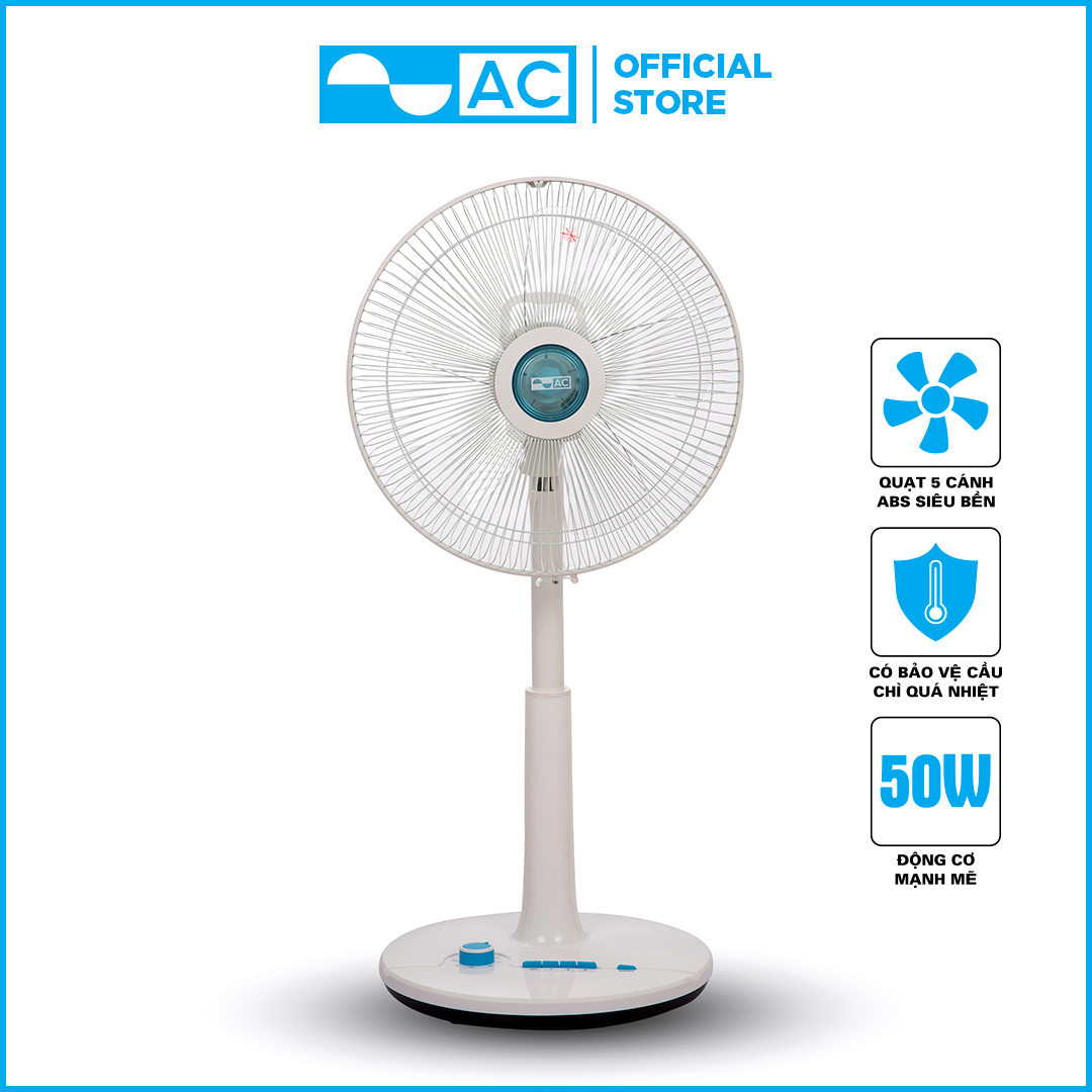 Quạt lửng AC 50W hẹn giờ- ALF02A145 5 cánh hẹn giờ 3 cấp gió