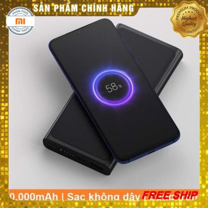 { XẢ KHO SALE 50% } Pin sạc dự phòng không dây Xiaomi 10000mAh - Sạc nhanh dự phòng không dây Xiaomi - Sạc dự phòng Xiaomi hỗ trợ sạc nhanh cho nhiều thiết bị - Hàng chính hãng ( BẢO HÀNH 12 THÁNG )