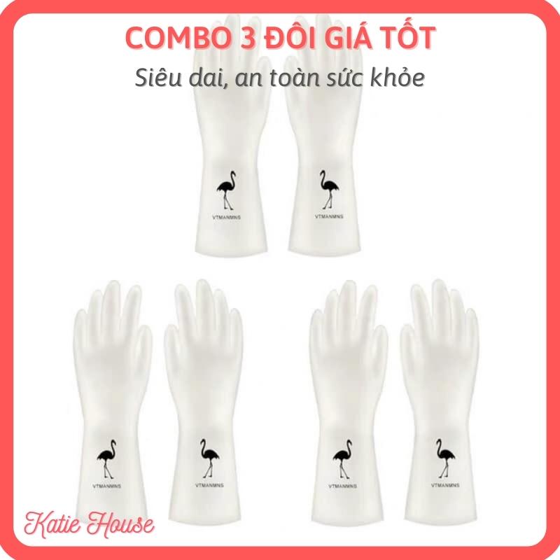 Găng tay cao su rửa chén siêu dai, bao tay cao su hình hươu siêu bền, găng tay y tế, làm vườn