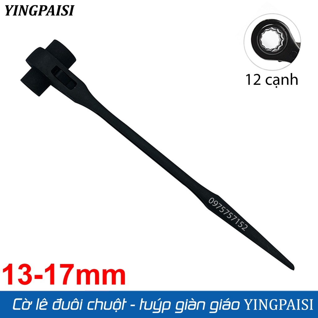 ✹ Cờ lê đuôi chuột 13-17mm cờ lê giàn giáo tự động YINGPAISI thép cứng CR-V tuýp giàn giáo đa năng 2 đầu