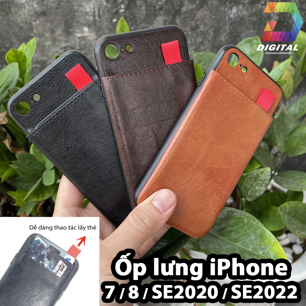 Ốp Lưng iPhone 7 / 8 / SE2020 / SE2022 Có Khe Đựng Card Visit Đa Năng