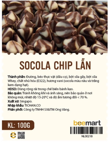 Socola chip lẫn Putaros granplace 100gr