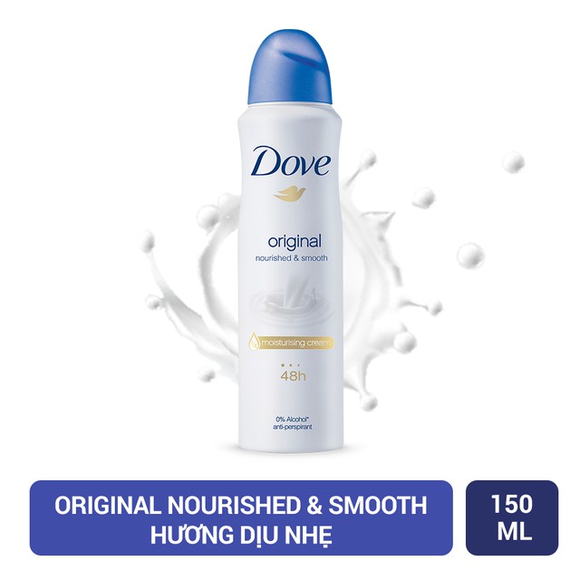 xịt khử mùi Dove Original 150ml