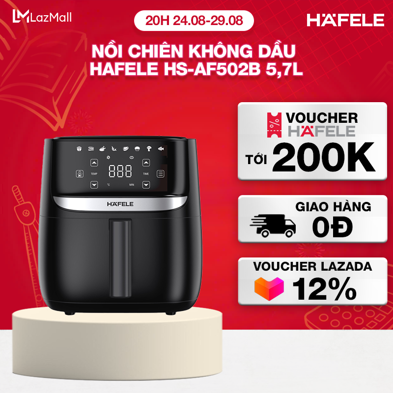 Nồi chiên không dầu hafele hs-af502b 5.7l