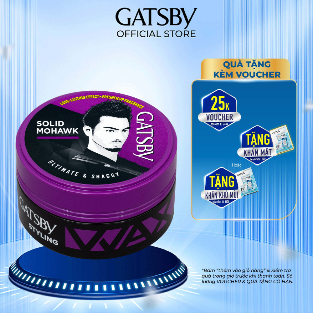 Wax tạo kiểu tóc gatsby styling wax ultimate & shaggy 25g