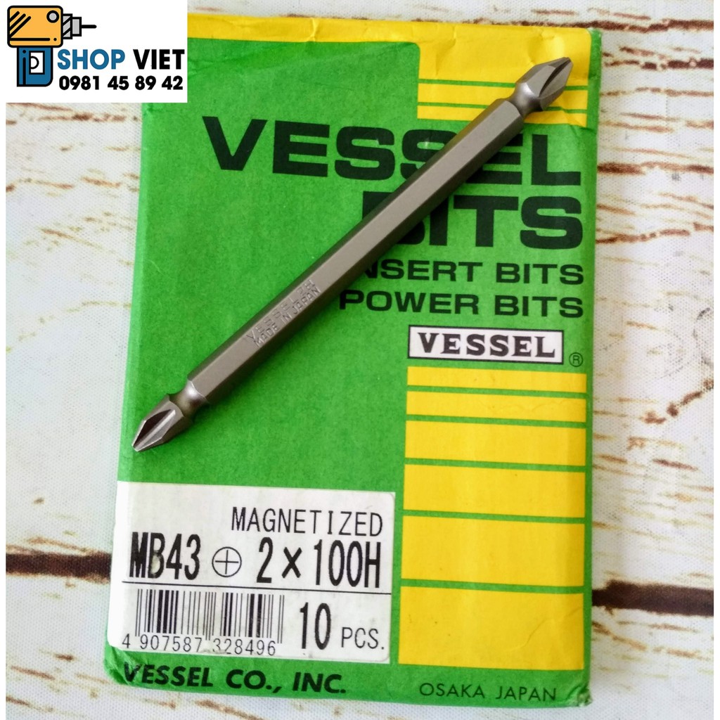 Sv mũi vít 4 cạnh vessel nhật bản 65-75-110-150mm