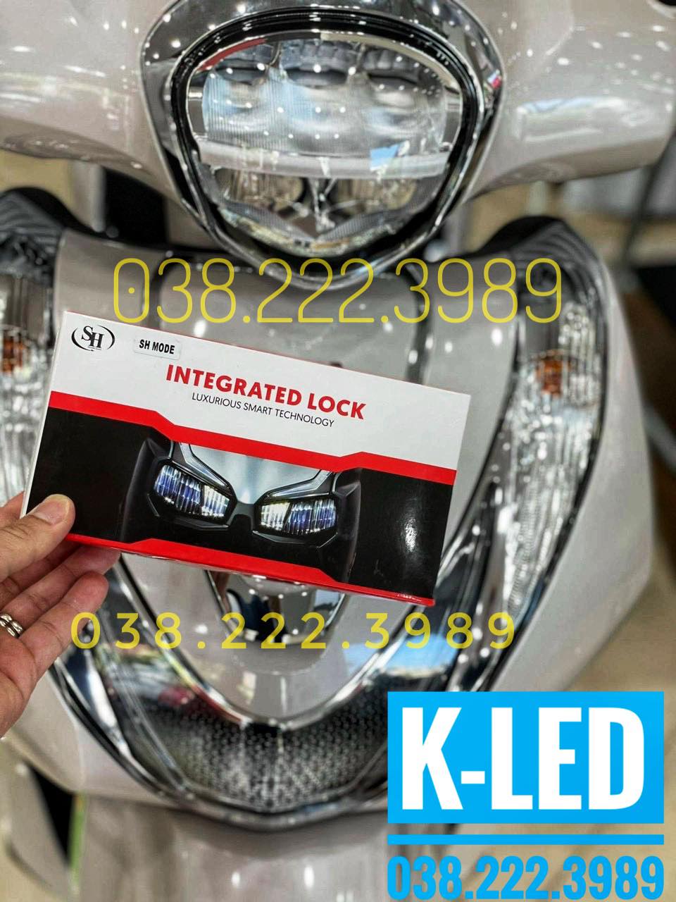 Bộ công tắc passing kiêm tắc đèn xe honda sh mode hàng integrapted lock