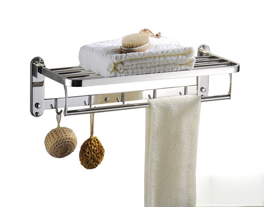Giá treo khăn inox 304 cao cấp, kệ để khăn, giá để đồ phòng tắm