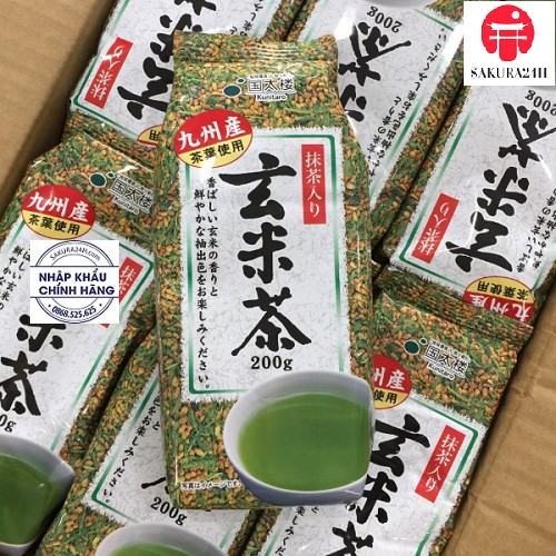Trà gạo lứt Nhật Bản 200g Date T4/2021