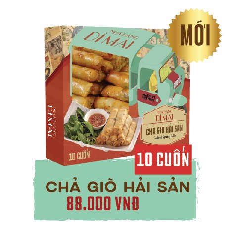 Chả giò hải sản - 10 cuốn