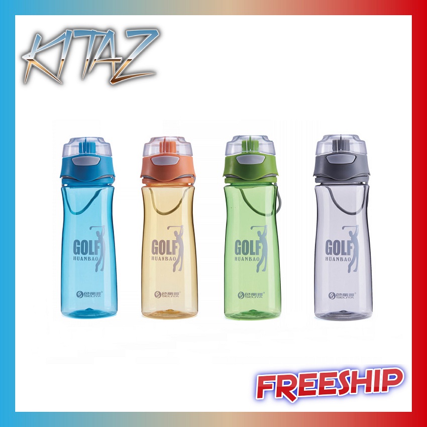 [HCM]Bình đựng nước bình nước thể thao SELIYA-Golf-MS03-620ml- Kitaz mẫu đẹp nhựa an toàn