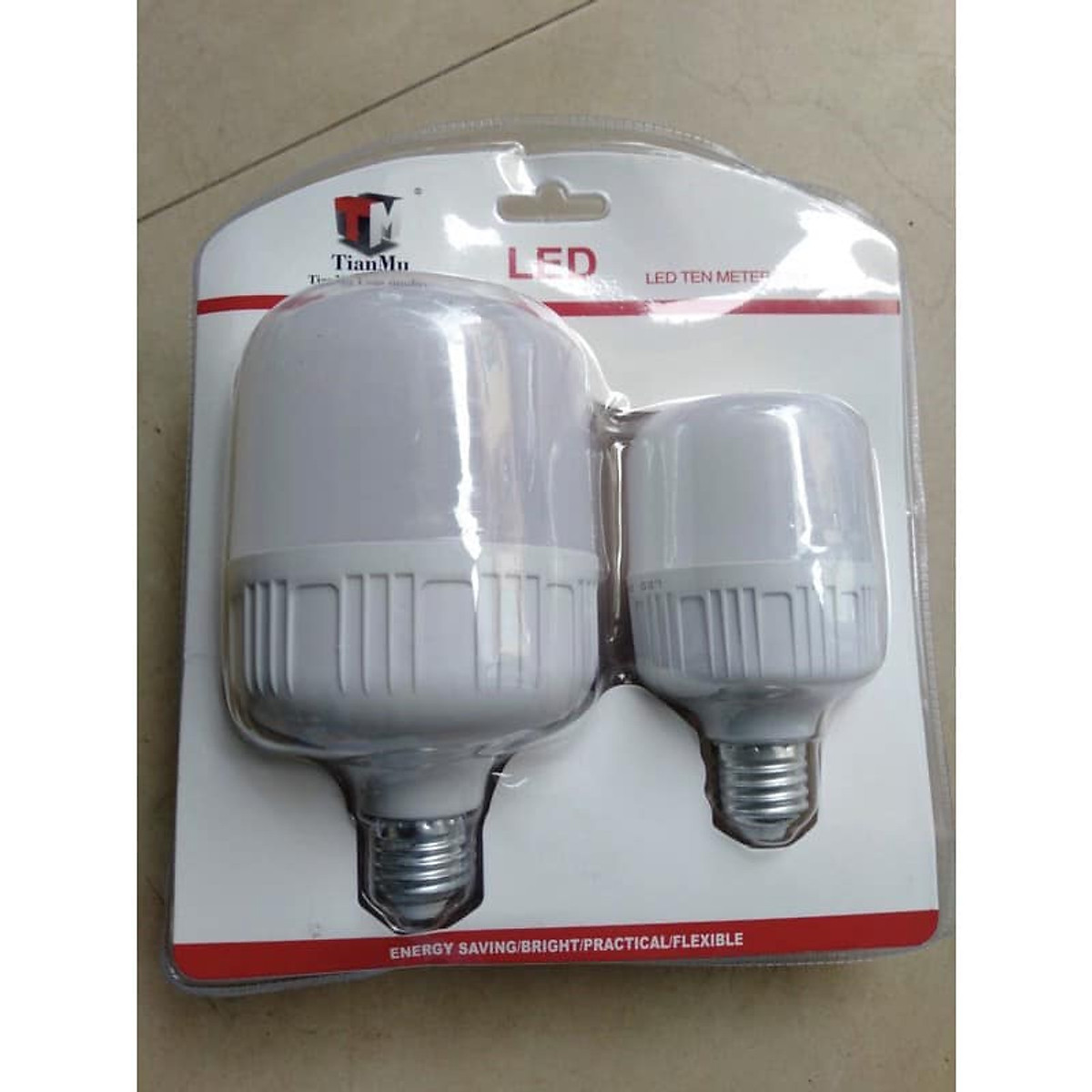 Đèn led set 2 bóng tiết kiệm điện 38w, 20w