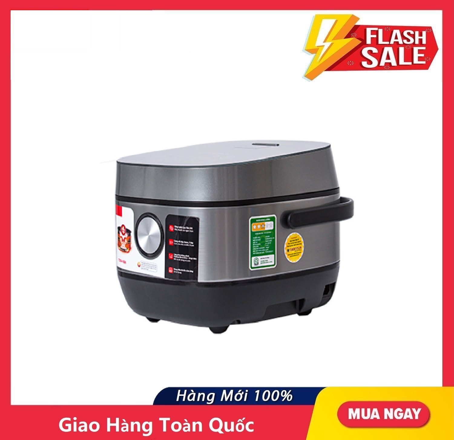 Nồi cơm điện cao tần toshiba 1.8 lít rc-18ip1pv - hàng chính hãng 12 tháng