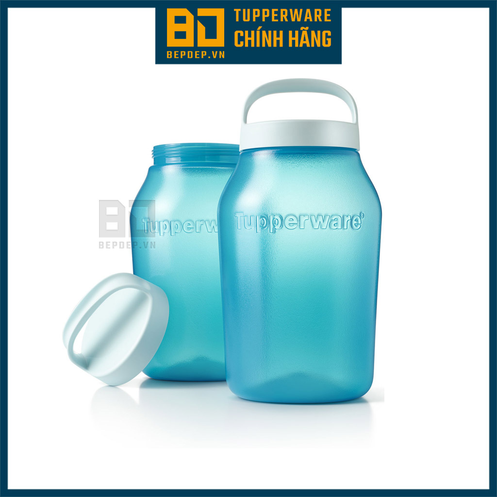 Bộ hộp bảo quản thực phẩm Tupperware Universal Jar - Bộ hộp nhựa trong đựng thực phẩm kín khít, đẹp, đa dụng
