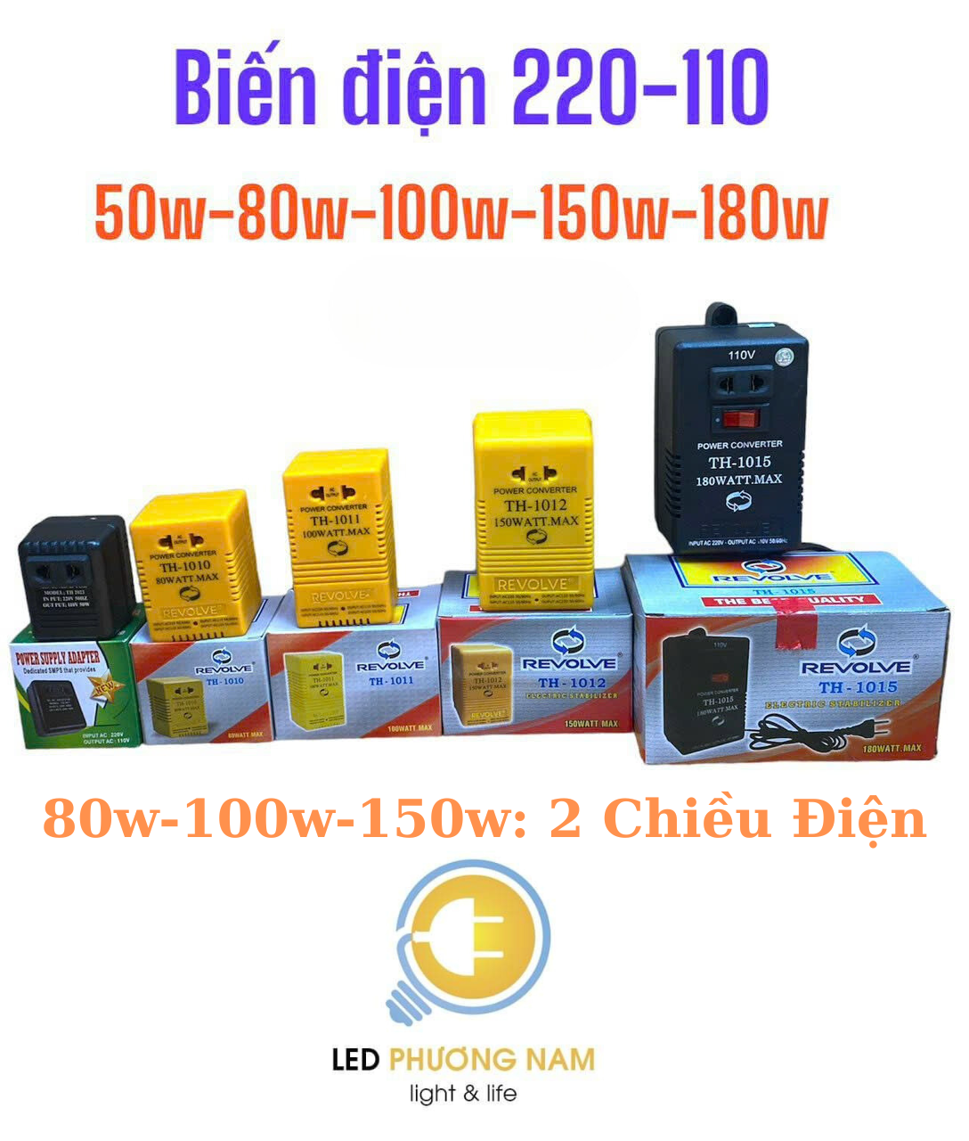 Biến thế đổi điện 2 chiều từ 220v ra 110v và 110v ra 220v, bộ chuyển điện 110v