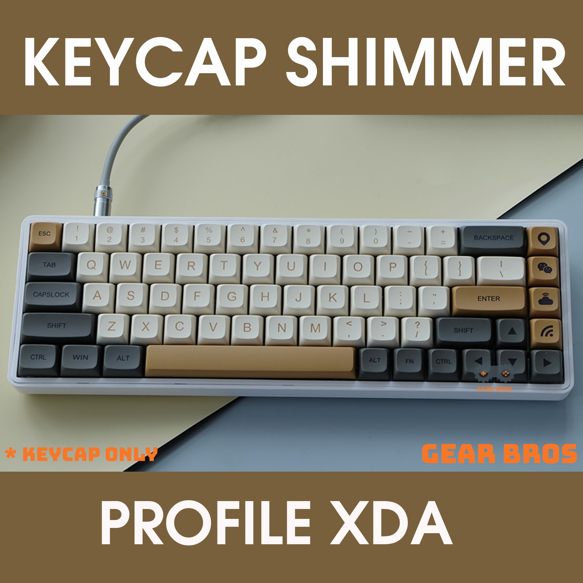 Keycap shimmer pbt xda dyesub 125 phím