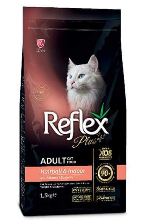 Reflex 1.5kg - thức ăn hạt tiêu búi lông dành cho mèo hairball
