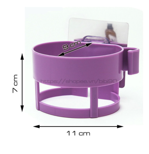 Kệ treo máy sấy tóc lốc xoáy, có đệm chống xước. Thiết bị - Dụng cụ gia đình One Mall