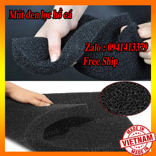 Mút đen lọc nước bể cá đủ kích thước - Bông lọc nước - vật liệu lọc bể cá