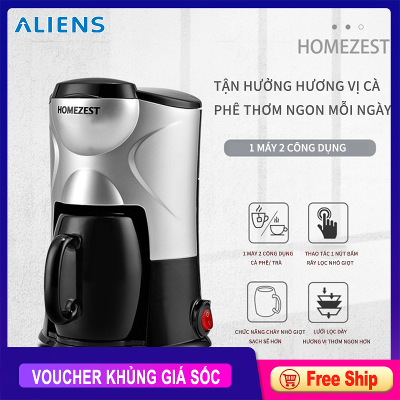 Máy pha cà phê tự động, máy mini trong gia định, sử dụng dễ dàng chỉ với một nút bấm