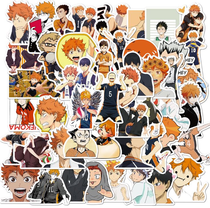 [HCM]Bộ Sticker BÓNG CHUYỀN THIẾU NIÊN decal hình dán chống nước trang trí xe laptop nón bảo hiểm vali #130