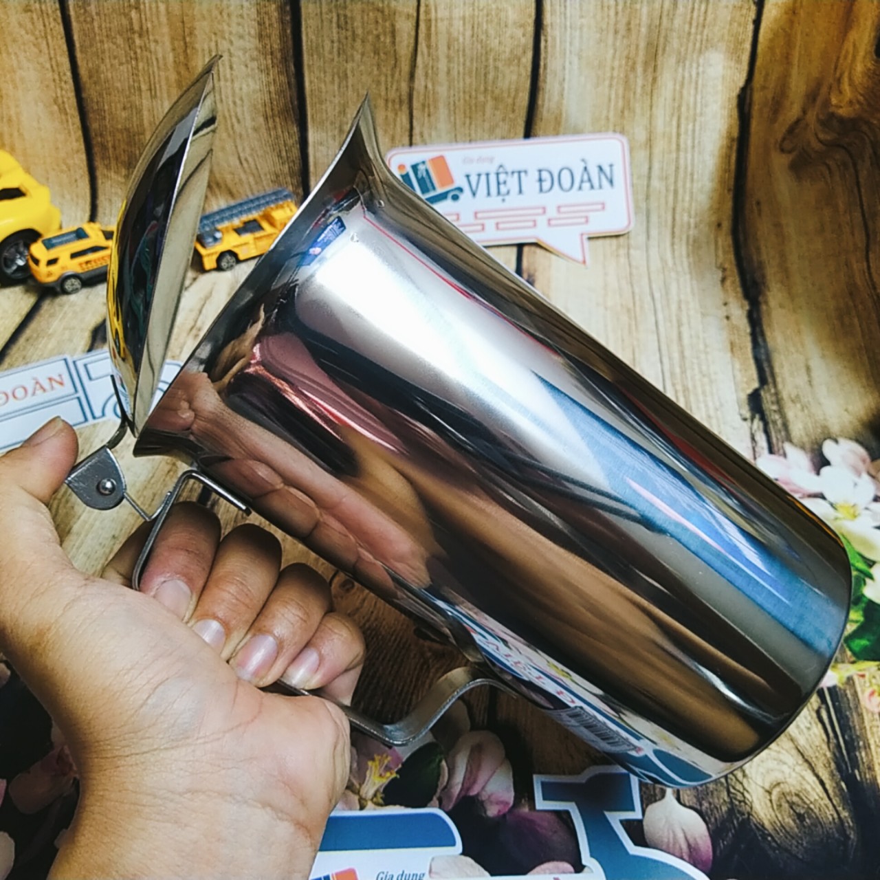 Ca INOX có nắp dùng pha chế, rót bia, trà, chè, nước đá, cà phê, đựng súp lẫu… Chuyên nghiệp dành cho nhà hàng Bar, quán ăn - Inox 304 CAO CẤP AN TOÀN DỄ VỆ SINH