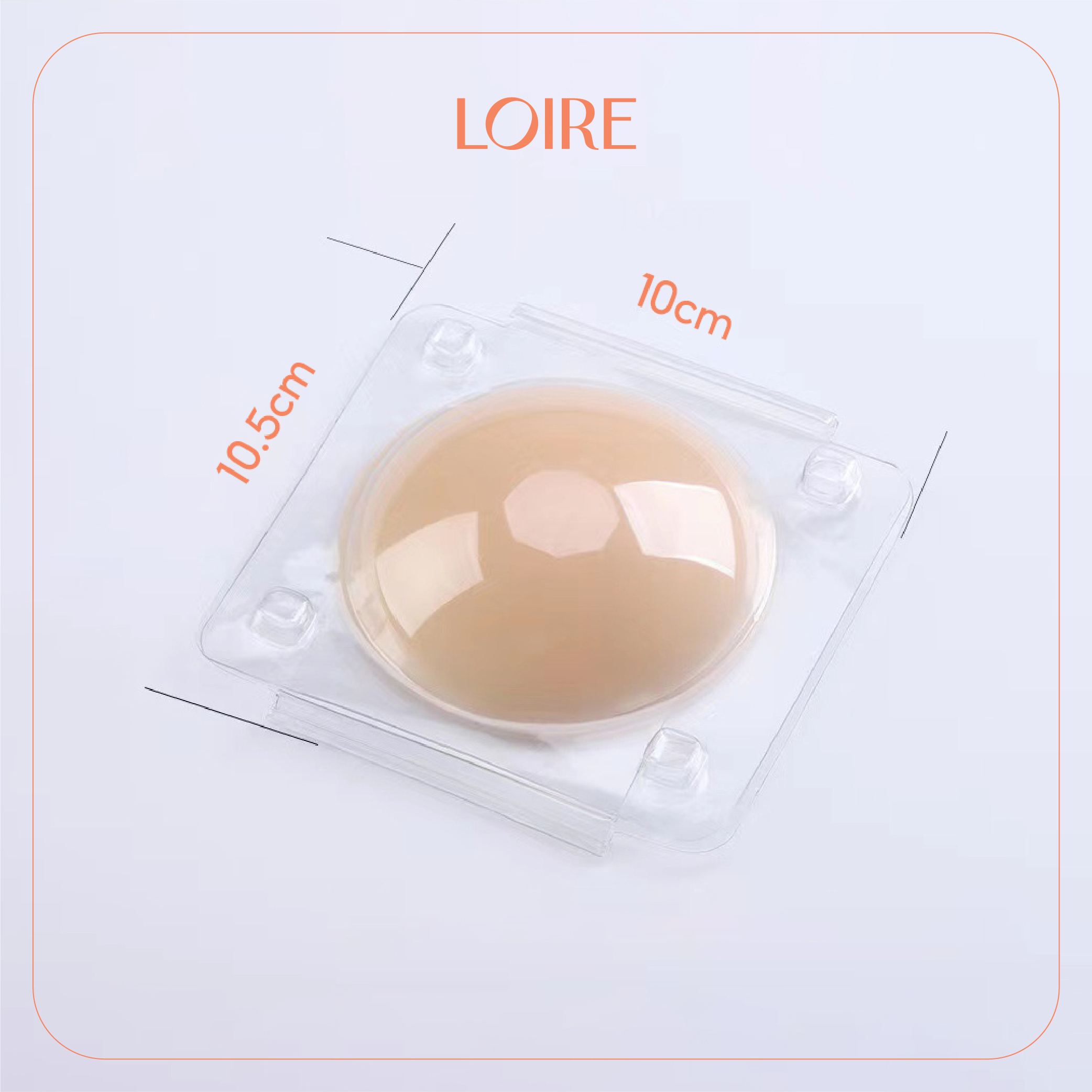 Miếng dán silicon mỏng hình tròn Loirechic MD26