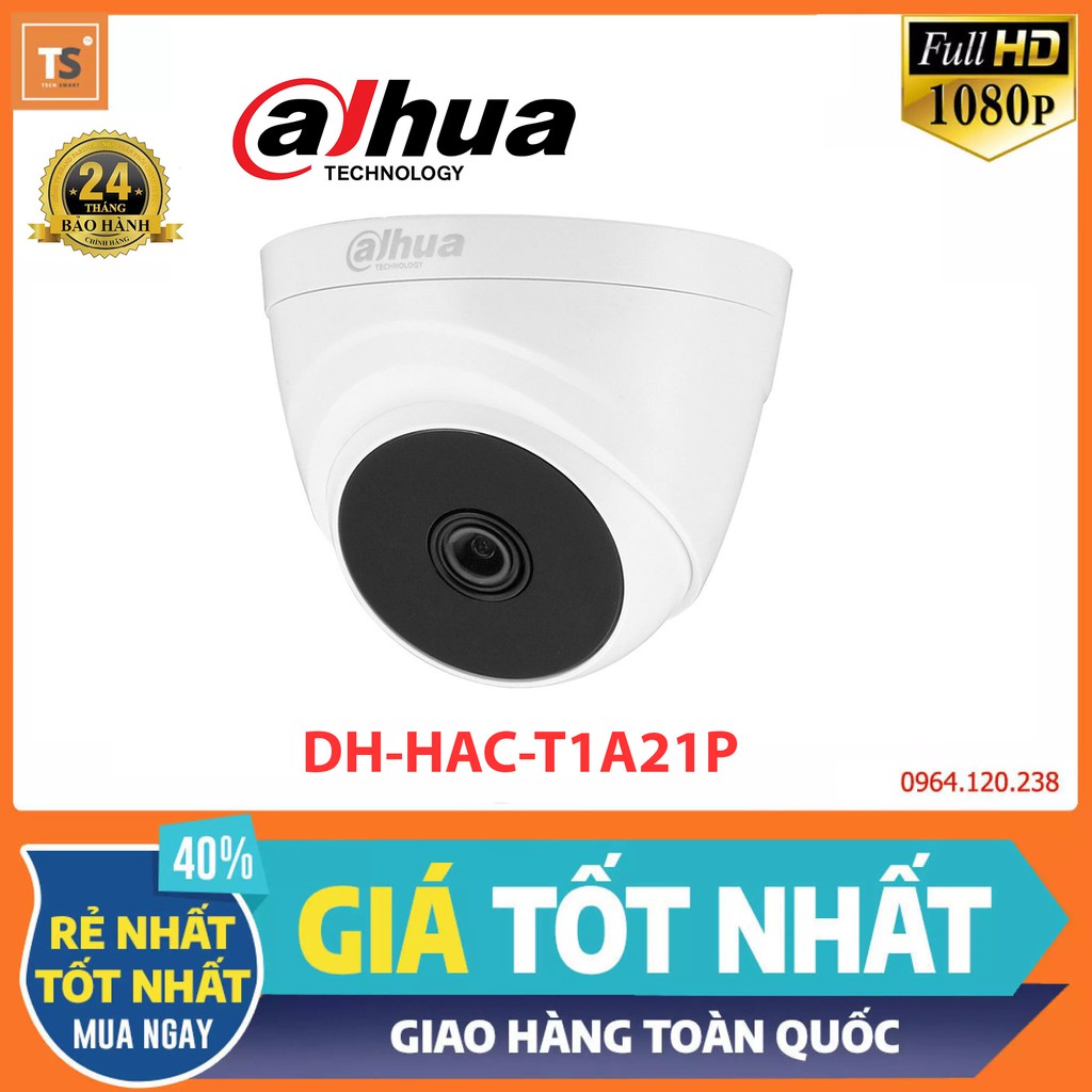 Camera giám sát hdcvi cooper 2mp dahua dh-hac-t1a21p