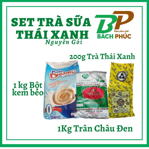 Combo trà sữa thái xanh 165A