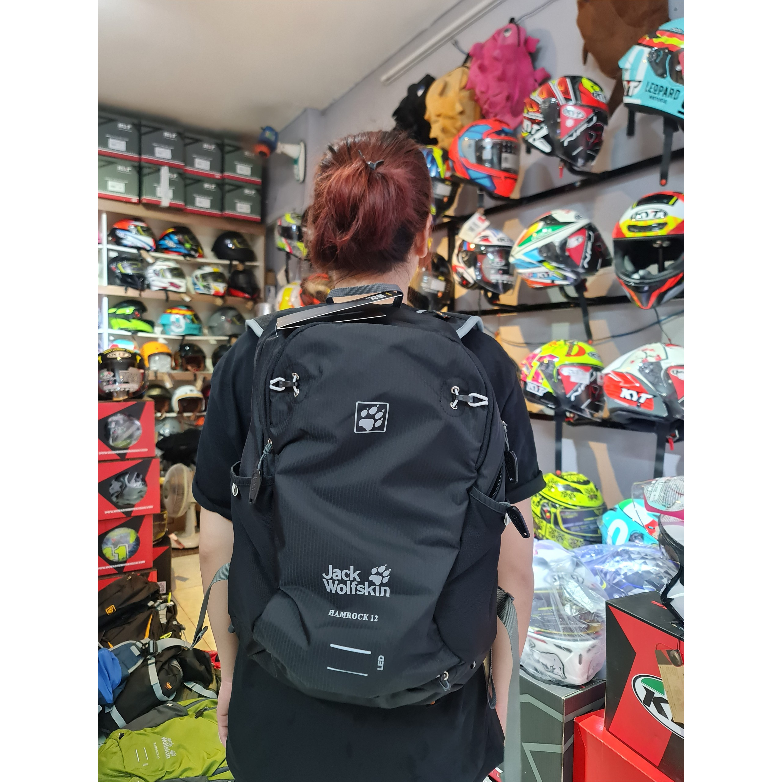 Balo Jack Wolfskin 12 lít màu đen chính hãng
