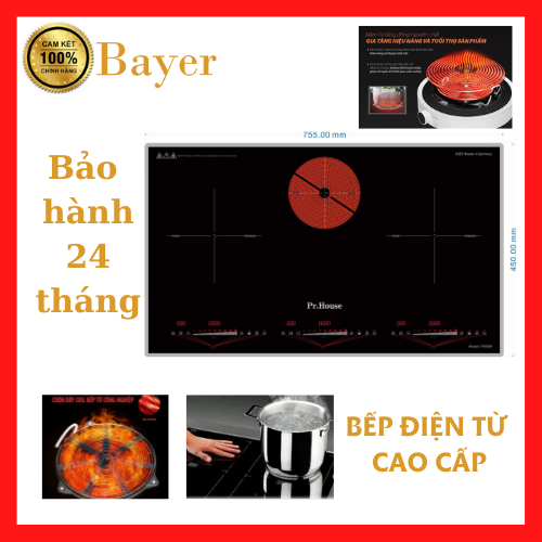 Bếp từ ba hồng ngoại bayer ph.999 - bếp tiết kiệm điện năng, tích full chức nắng, công nghệ