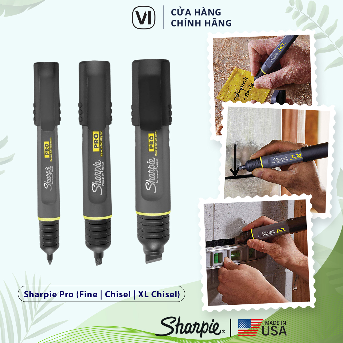 Bút lông dầu công nghiệp không xóa được Sharpie Pro - Màu đen