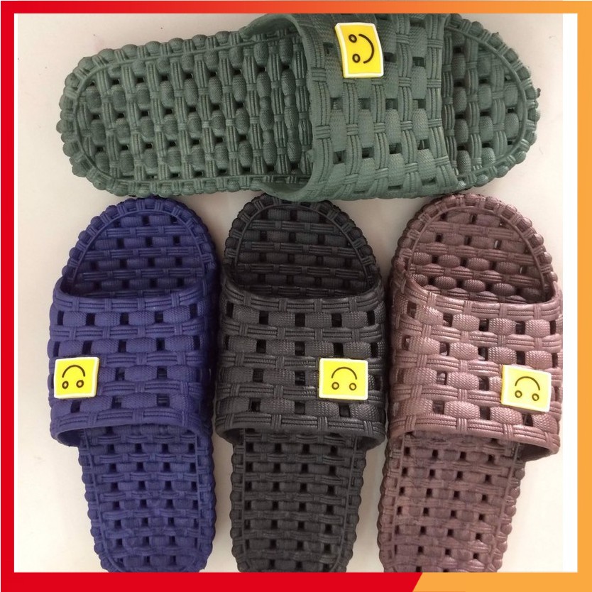 Dép lỗ đan mặt cười nam đi trong nhà/nhà vệ sinh, khách sạn nhà nghỉ