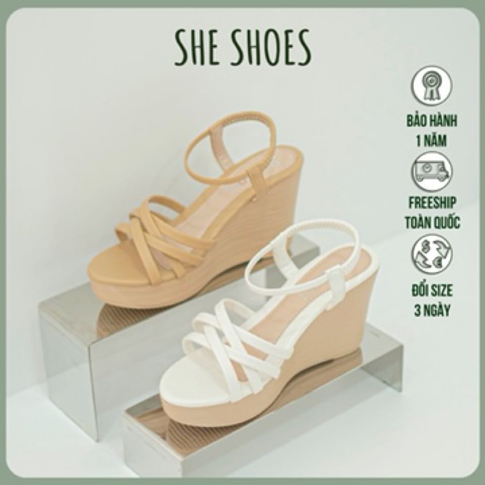  Giày sandal đế xuồng 9p siêu xinh độc quyền bởi SHE SHOES - SDX09050 