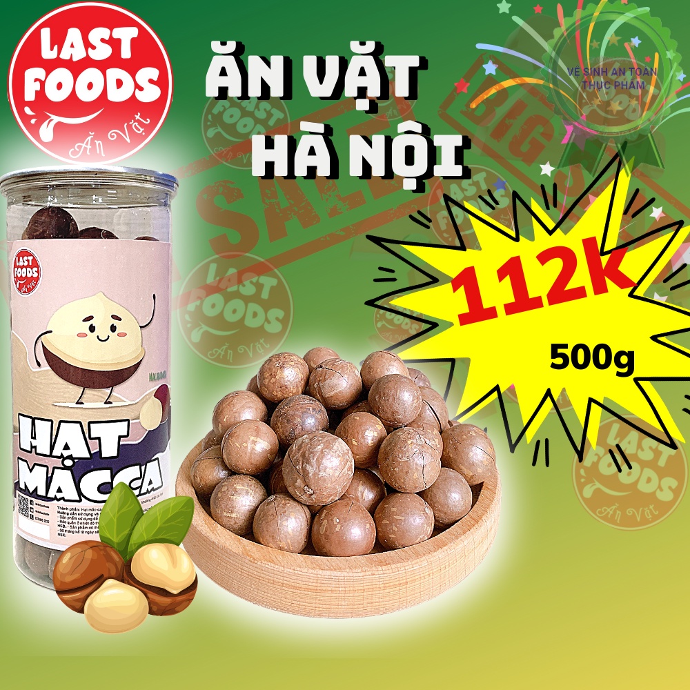 Hạt Macca Tốt Cho Sức Khỏe 500g Hũ Pet Tiện Lợi, Ăn Vặt LASTFOODS Hà Nội Với Đặc Sản Các Vùng