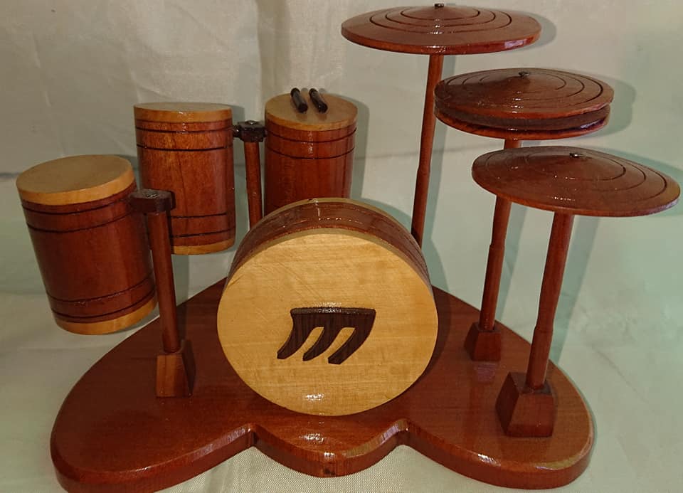 Mô hình Bộ trống gỗ trang trí