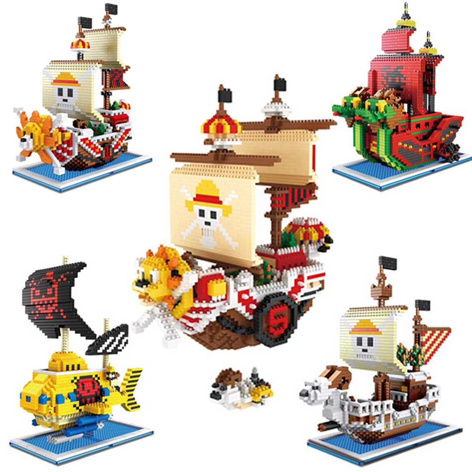 Mô Hình Lắp Ráp Tàu Thuyền One Piece, Tặng Búa, Đảo Hải Tặc, OP, Đồ Chơi Tàu Thuyền Cướp Biển, Vua Hải Tặc